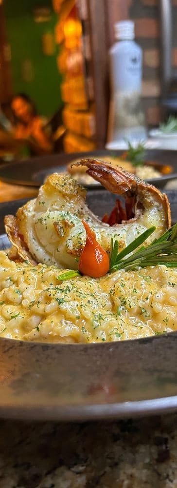 Risoto de lagosta